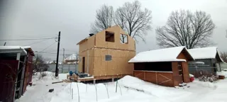 74 m² ev, özel proje, “Jeleznodorojnik” SNT: ikinci kat ve çatı katı