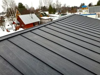 Haus 65,4 m² nach individuellem Projekt, Dorf Striznevo: Dach