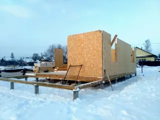 86,7 m² house built to a custom design, Shuya: wall assembly