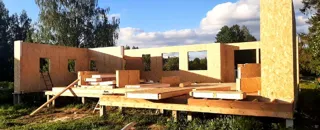 Haus 153,4 m² nach individuellem Projekt, Dorf Vereskunovo: Wandmontage