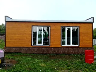 Haus nach Projekt „Mistika - S2.8“, Dorf Kukarino: Fertiges Haus