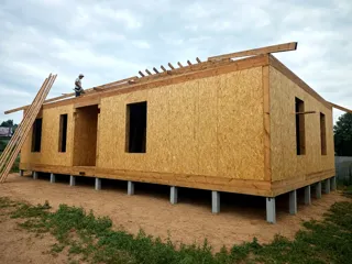 129,55 m² house built to a custom design, Kostroma Region: roofing
