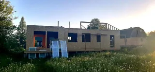 Haus 153,4 m² nach individuellem Projekt, Dorf Vereskunovo: Wandmontage