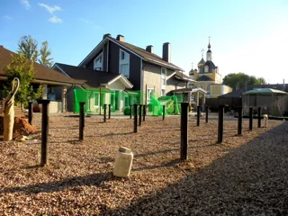 Haus nach Projekt „Metschta pl.4“, Pereslavl-Zalesskiy: Fundament und Grundrahmen