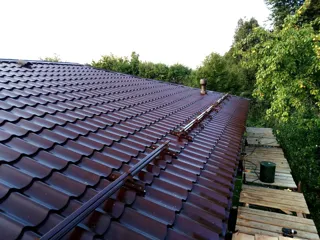 Custom-design house, Shurintsevo village: roofing