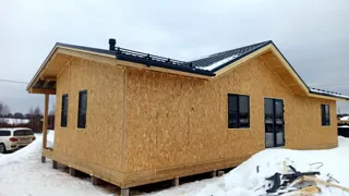 House based on the “Arizona mini” design, Belyanitsy village: completed house