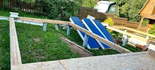 Haus 102 m², Projekt „Mistika - E2.8“, SNT „MEDIK“: Fundament und Bodenrahmen