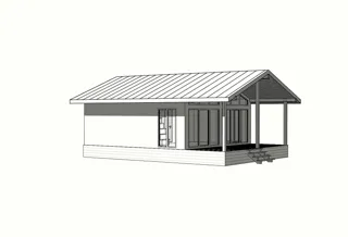 Haus 64 m² nach individuellem Projekt, Dorf Seltso-Podelyshevo: Projektvisualisierung