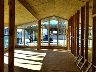 House, “Barnhouse 110” design, Moscow Region: interior partitions