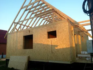House, “Vanessa” design, Koloksha settlement: roofing