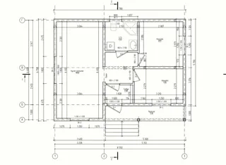 Özel projeye göre 51 m² ev, Paneevo köyü: proje planı