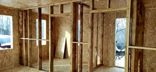 Haus 38 m², individuelles Projekt, SNT „Schtschit“: Innenwände