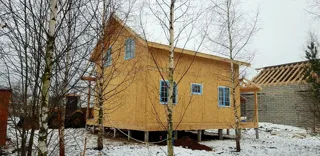 Haus 152 m², Projekt „Prag“, Dorf Lysnovo: fertiges Haus