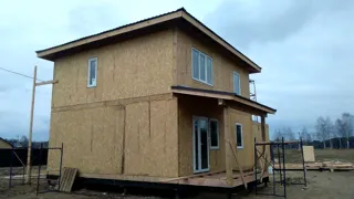 Garage nach Projekt „Slawjanka mini + Garage“, Dorf Nazarovo: zweites Obergeschoss und Dachgeschoss