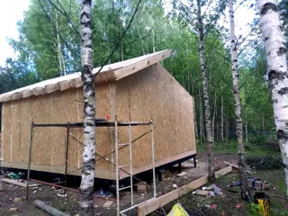 Haus nach individuellem Entwurf, Gebiet Iwanowo: Wandmontage