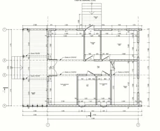 90 m² house built to a custom design, Novaya Burya village: design floor plan