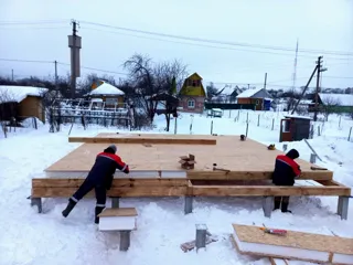 Haus nach Projekt „Awdeewo“, Dorf Minskoe: SIP-Boden auf Höhe 0
