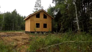 Haus nach Projekt „Metschta pl.4“, Elektrougli: Fertiges Haus
