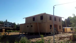Özel projeli ev, Bolshie Zherebtsy köyü: ikinci kat ve çatı katı
