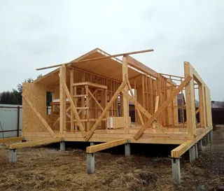 Haus nach individuellem Entwurf, Gebiet Moskau: Wandmontage