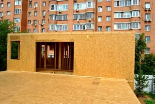 Haus nach Projekt „Pegas-2“, Gebiet Moskau: Wandmontage