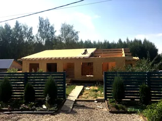 Haus 228 m² nach individuellem Projekt, Dorf Lunevo: Wandmontage