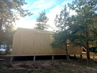 Datscha nach Projekt „Barnhouse 76.1“, Gebiet Wladimir: Wandmontage
