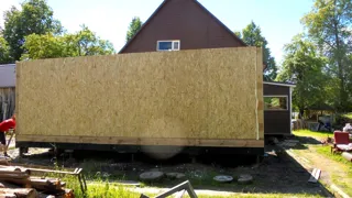 Haus nach individuellem Entwurf, Dorf Babukovo: Wandmontage