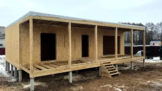 Haus nach Projekt „Mistika - K2.8“, Strunino: Wandmontage