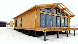 130 m² house built to a custom design, Ovchukhi village: completed house