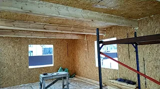 Eingeschossiges Haus nach Projekt „Sabawa“, Dorf Dyakovo: Innenwände