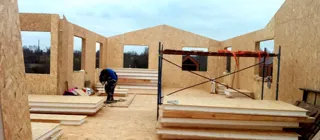 Haus nach individuellem Entwurf, Gebiet Moskau: Wandmontage