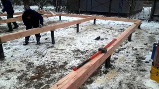 “Mistika - S2.8” projesine göre ev, Zhukovo köyü: temel ve alt bağlama kirişi
