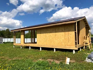 House based on the “Barnhouse 76.1” design, Zaporozhskoe settlement: completed house