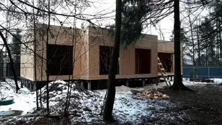 Özel projeli ev, Nazimikha köyü: duvar montajı