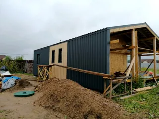 “Barnhouse 76.1” projesine göre ev, Leningrad bölgesi: tamamlanmış ev