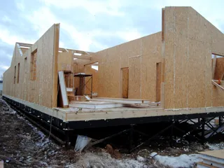 Haus nach Projekt „Arizona“, Gebiet Nischni Nowgorod: Wandmontage