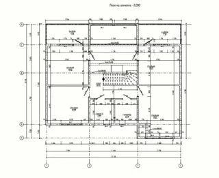 Haus nach individuellem Entwurf, Dorf Ivanovskoe: Grundriss des Projekts