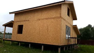 Garage nach Projekt „Saretsche“, Dorf Chirikovo: Wandmontage