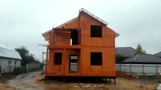 Haus nach Projekt „Majak“, Dorf Verkhnee Myachkovo: Obergeschoss und Dachgeschoss