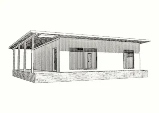 Haus nach individuellem Entwurf, Region Leningrad: Projektvisualisierung