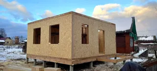 House based on the “Karl” design, Ivanovo Region: wall assembly
