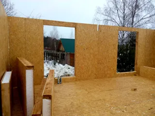 Haus nach Projekt „Utes“, Dorf Sukhanikha: Wandmontage