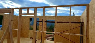 Haus nach Projekt „Sefir“, Kineshma: Wandmontage