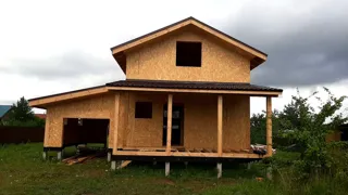 Garage nach Projekt „Saretsche“, Dorf Chirikovo: fertiges Gebäude