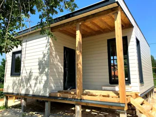 81 m² house built to a custom design, Gumnishchi village: completed house