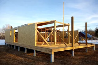 Haus nach individuellem Entwurf, Gebiet Kostroma: Wandmontage