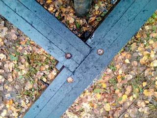 Haus nach Projekt „Mistika - S2.5“, Gartengemeinschaft SNT „Koltschugino“: Fundament und Grundrahmen