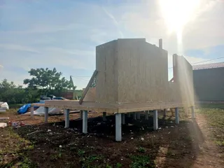 Haus 70 m², individuelles Projekt, SNT „Priosjornyj“: Wandmontage