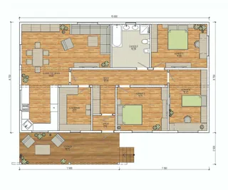 House based on the “Magnoliya” design, Vladimir Region: design floor plan